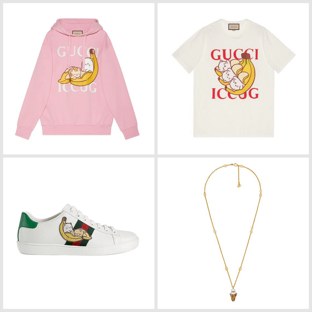 ばなにゃ x Gucci　コラボ